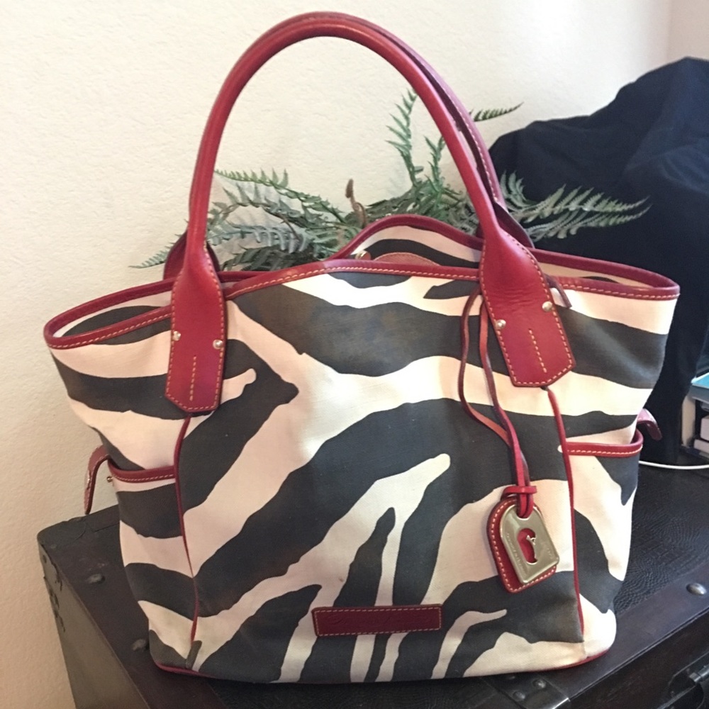 Dooney and Bourke zebra tote